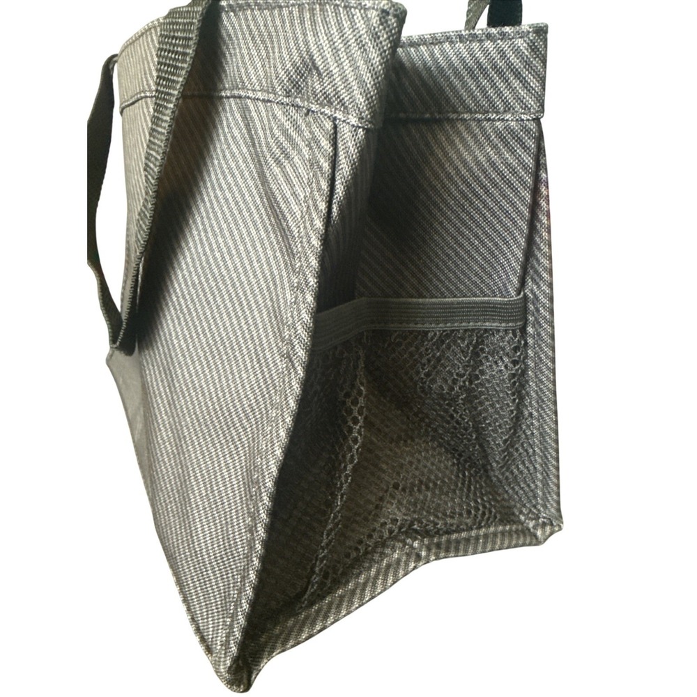 Thirty-One All-in-One Organizer Tote Bag Black & Grey